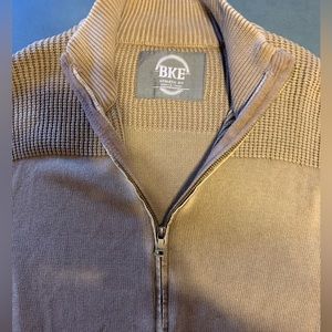 BKE Buckle Zip down sweater size Large
